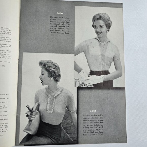 Hand Knit Fashions Bear Brand Sweaters Cardigans Dresses Suits Pattern Book Vol - Picture 2 of 16